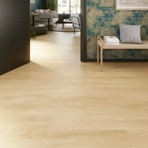 GoodHome Lulea Pure Natural Wood effect Laminate Flooring, 1.995m²