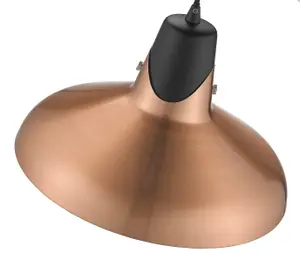 Luminosa Spring Dome Ceiling Pendant Copper, E27