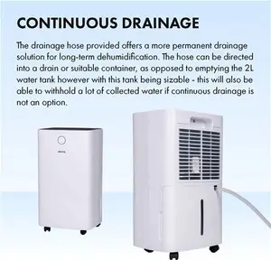 Devola 12L Compressor Dehumidifier, With Dust-Proof Filter - DV12L White