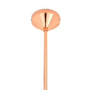 Interiors by Premier Jasper 3 Pendant Copper Finish Light