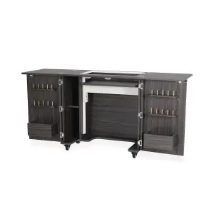 Bandicoot Fold-away Sewing Cabinet with Drawers in Gray