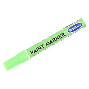 Oil-based Paint Marker Pen Permanent for Tyres Rubber Stone Leather Fabric Plastic Glass (Neon Green)