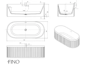 Valencia Freestanding Stone Bath 1700mm