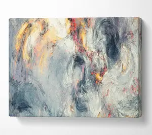 Ash And Fire Pastels Canvas Print Wall Art - Medium 20 x 32 Inches