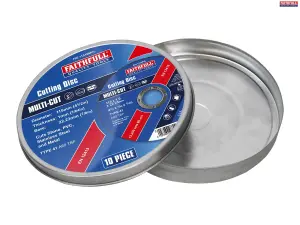 Faithfull Multi-Cut Discs 115mm (Pack of 10) XMS23MULTCUT