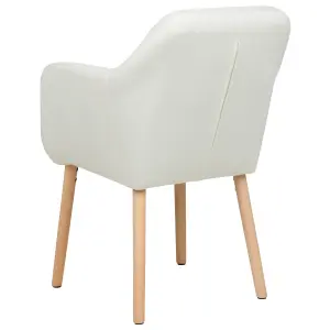 Dining Chair YORKVILLE II Velvet Off-White