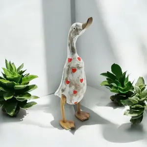 Clementine Duck Animals Wood Garden Statue