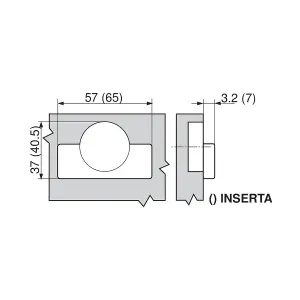 BLUM Hinge Set ( CLIP standard hinge 71M2550 + Mounting Plate 173L8100 ) 4 PCS