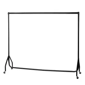 Heavy Duty Black Clothes Rails / Garment Hanging Racks - 2FT