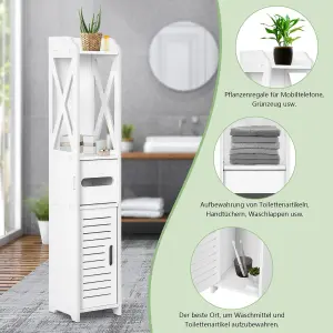 3 Tier Slim Bathroom Storage Cabinet