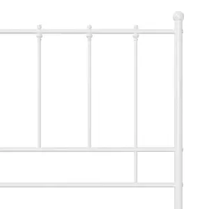 Berkfield Bed Frame White Metal 100x200 cm