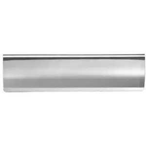 Curved Letterbox Cover Interior Letter Tidy Flap 280 x 78mm Steel Chrome