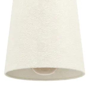 EGLO Febres White Fabric & Steel Shade Traditional 3 Light Pendant