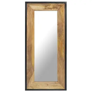 Berkfield Mirror 110x50 cm Solid Mango Wood