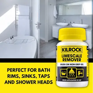 Kilrock Brush on Gel Descaler, Limescale Remover 160ml