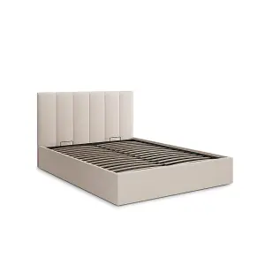 Valencia Stone Compact Double Ottoman Bed Frame