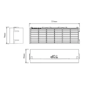 5 x Buff Combination Air Brick Vents 9" x 3" for Air Flow Ventilation