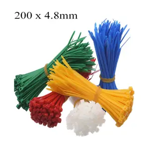 100 x Blue Nylon Cable Ties 200 x 4.8mm / Extra Strong Zip Tie Wraps