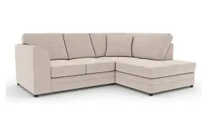 Hilton Full Back 4 Seater Right Hand Facing Corner Sofa Beige