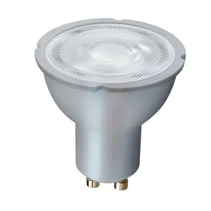 Harper Living 5 Watts GU10 LED Bulb Silver Spotlight Daylight White Non-Dimmable, Pack of 10