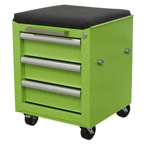 Sealey Heavy Duty 4 Drawers Rollcab With 3 Drawers Utility Seat AP556CSHV