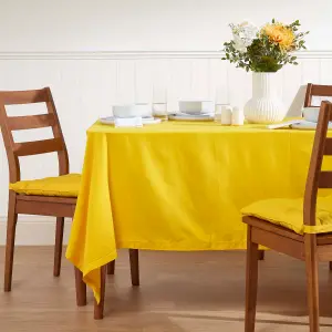 Homescapes Yellow Tablecloth 137 x 178 cm