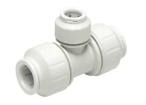 JG Speedfit White Push-fit Reducing Pipe tee (Dia)22mm x 22mm x 10mm