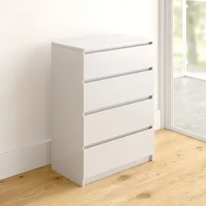 Tonya 4 Drawer 70Cm W Chest Of Drawers White