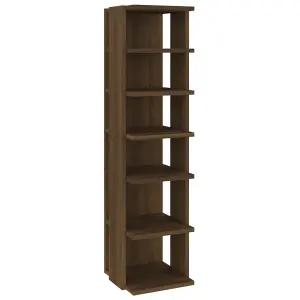 Shoe Racks 2 pcs Brown Oak 27.5x27x102 cm Engineered Wood