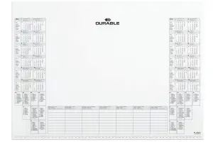 Durable Writing Quality Calendar Refill Pads for Desk Mats - 25 Sheets - 57x41cm