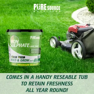 Iron Sulphate 2KG - Makes Grass Greener, Hardens Turf and Prevents Lawn Disease Makes upto 2000L & Covers upto 2000m2 by PSN