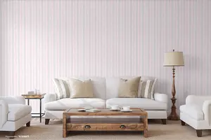 SK Filson Pink Textured Stripes Wallpaper