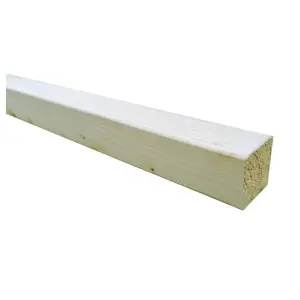 PACK OF 10(Total 10 Units)-47mm x 50mm (2x2")(45mm x 45mm Finish) C16 Kiln Dried Regularised Carcassing Timber-4.8m Length