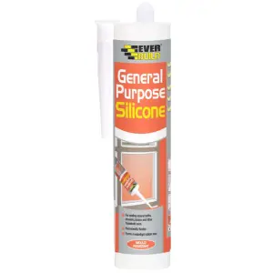 Everbuild General Purpose Silicone Sealant Grey 280ml (Pack Of 6)