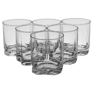 Queensway Home & Dining 368ml 6Pcs Tumbler Drinking Glasses Small Highball Water Whiskey Juice Cocktail Set