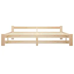 Berkfield Bed Frame Solid Pine Wood 200x200 cm