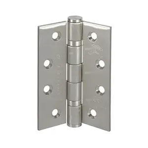 10cm H X 2.3cm W Butt Bearing Pair Door Hinges Satin Chrome