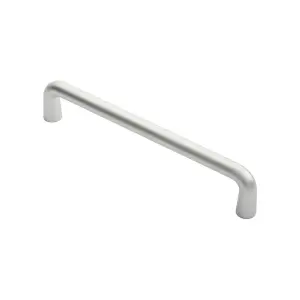 4x Rounded D Shaped Bar Handle 450 x 22mm Diameter Satin Anodised Aluminium