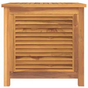 Berkfield Garden Storage Box with Bag 60x50x58 cm Solid Wood Teak