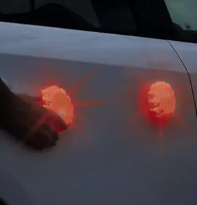 LED Magnetic Warning Light - Shatterproof & Rainproof Vehicle Safety Light with Magnets & Hanging Hooks - 5 Lighting Modes