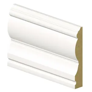 PACK OF 15 - Victorian White Primed MDF Architrave - 18mm x 100mm x 2100mm