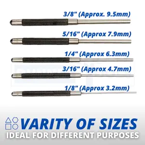 5pc Long Series Pin Punch Set Durable Quality DIY Tool Equipment Engineering