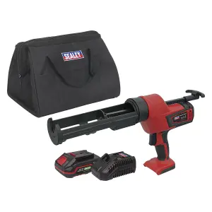 Sealey Cordless 20V 2Ah SV20 Series Caulking Gun Kit - 310mL CP20VCGKIT1