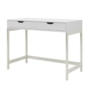 Computer Desk Dressing Table with 2 Drawers Work Table Home Office Table Industrial