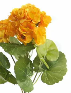 Best Artificial 30cm Yellow Geranium Plug Plant - Pot NOT Included