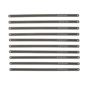 Carbon steel Hacksaw blade 24 TPI (L)300mm, Pack of 10