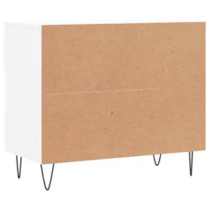 Berkfield Shoe Cabinet White 70x36x60 cm Engineered Wood