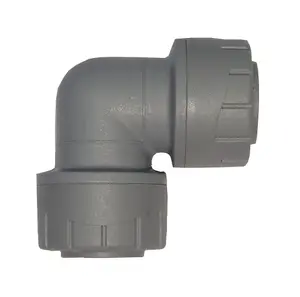 Polypipe PolyPlumb PB122 22mm 90 Degree Elbow - Grey Single