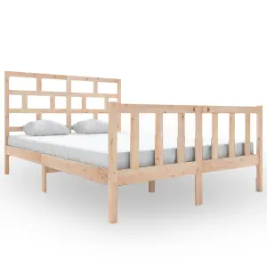 Berkfield Bed Frame Solid Wood Pine 160x200 cm