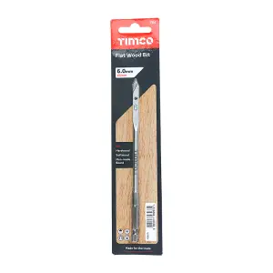 Timco - Flat Wood Bit (Size 6.0 x 152 - 1 Each)